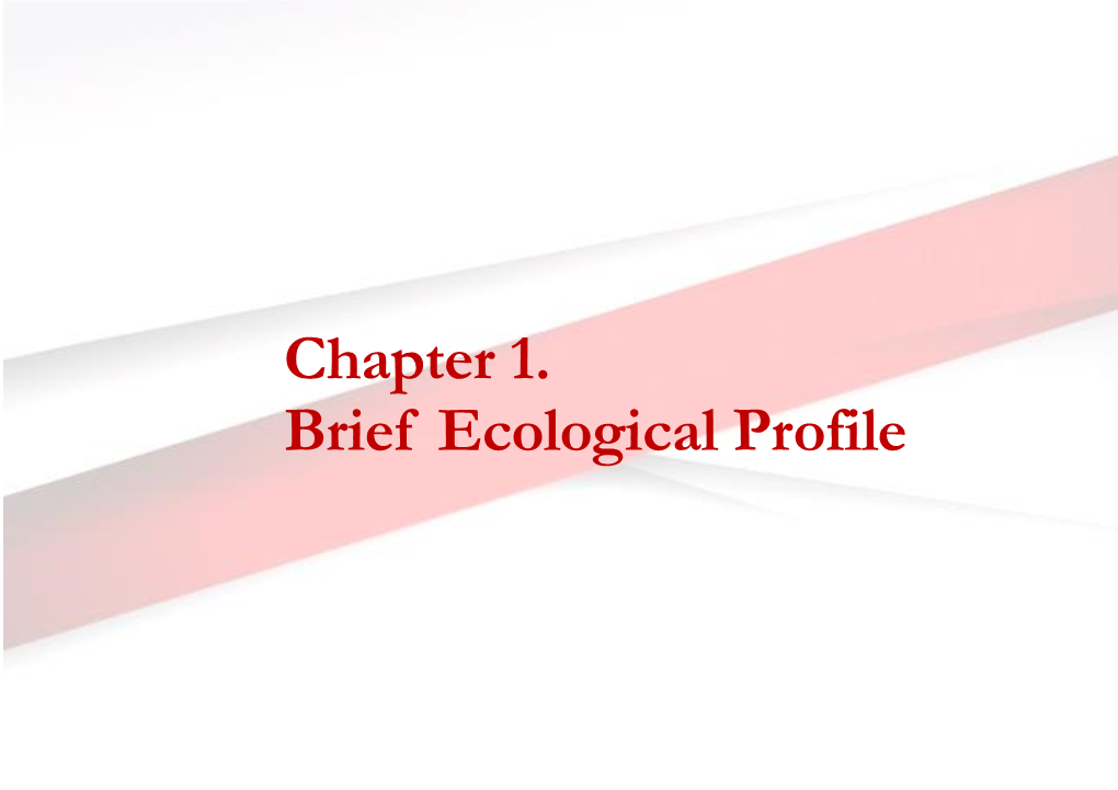 Chapter 1. Brief Ecological Profile