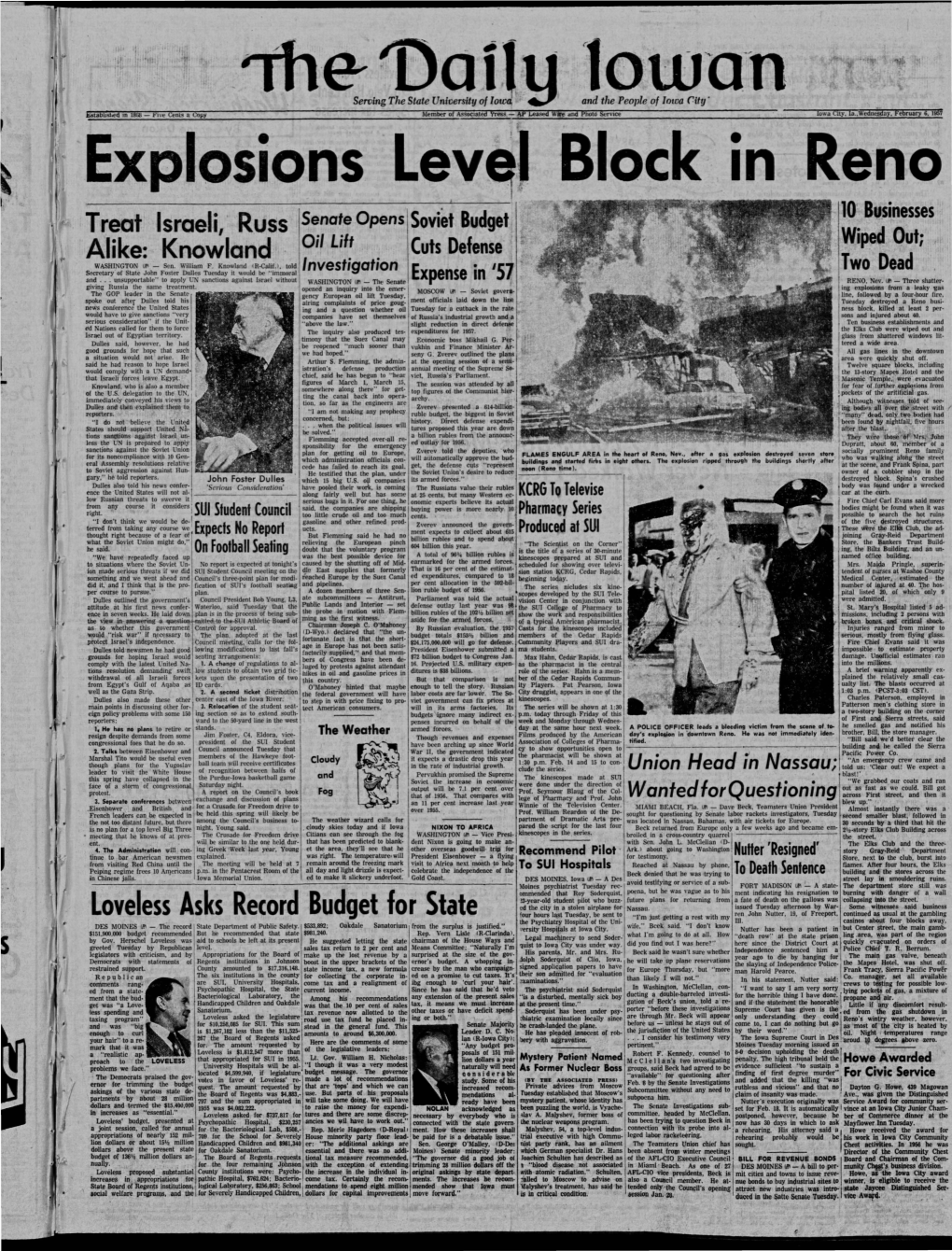 Daily Iowan (Iowa City, Iowa), 1957-02-06