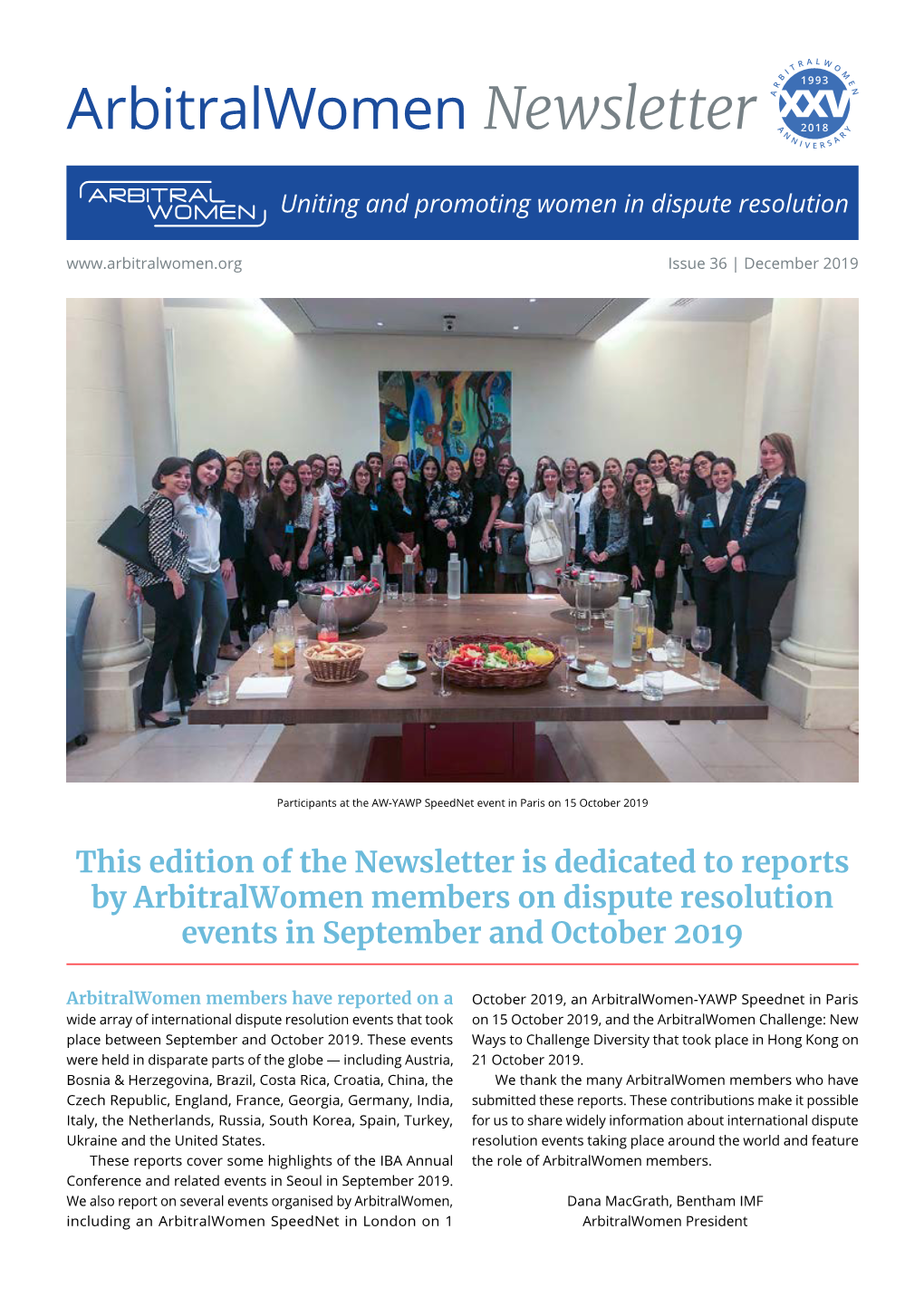 Arbitralwomen Newsletter