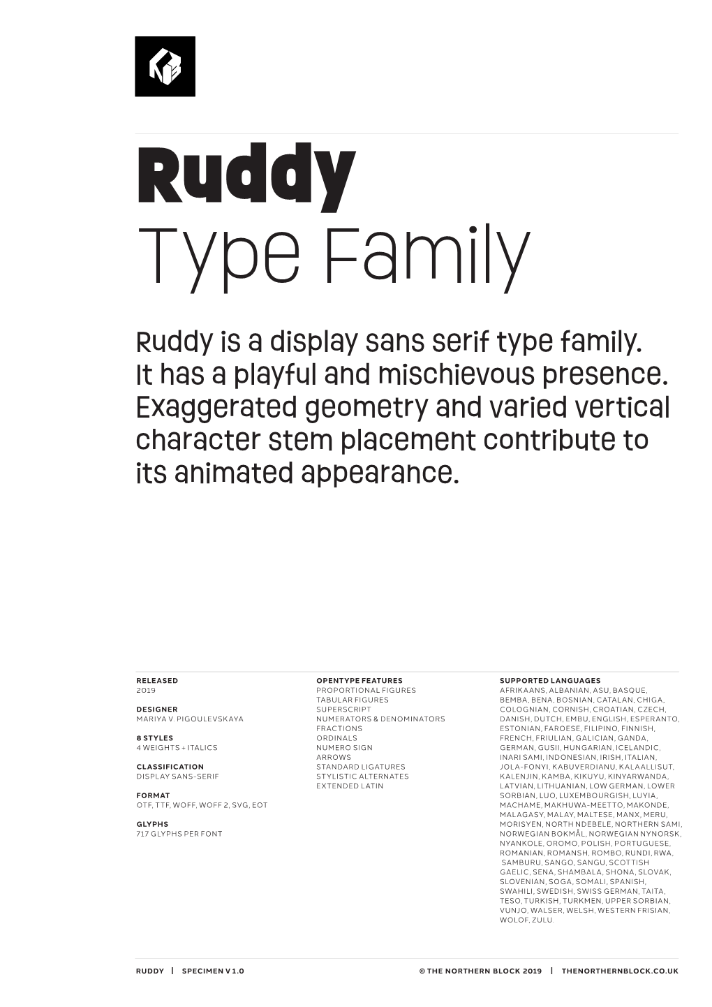 Ruddy Type Family