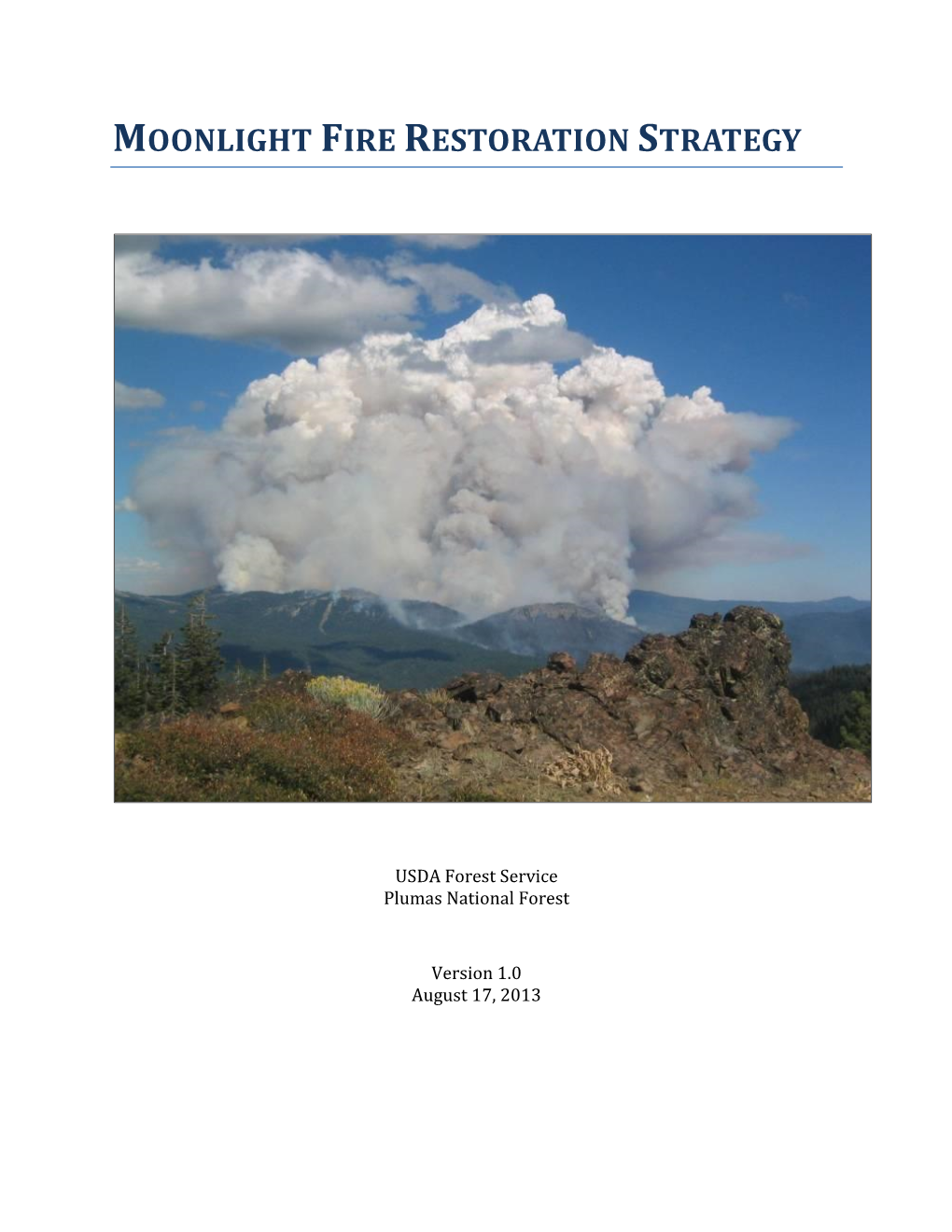Moonlight Fire Restoration Strategy
