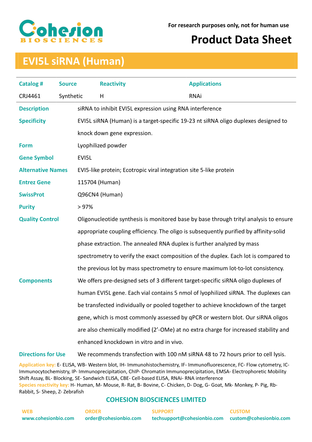 Product Data Sheet