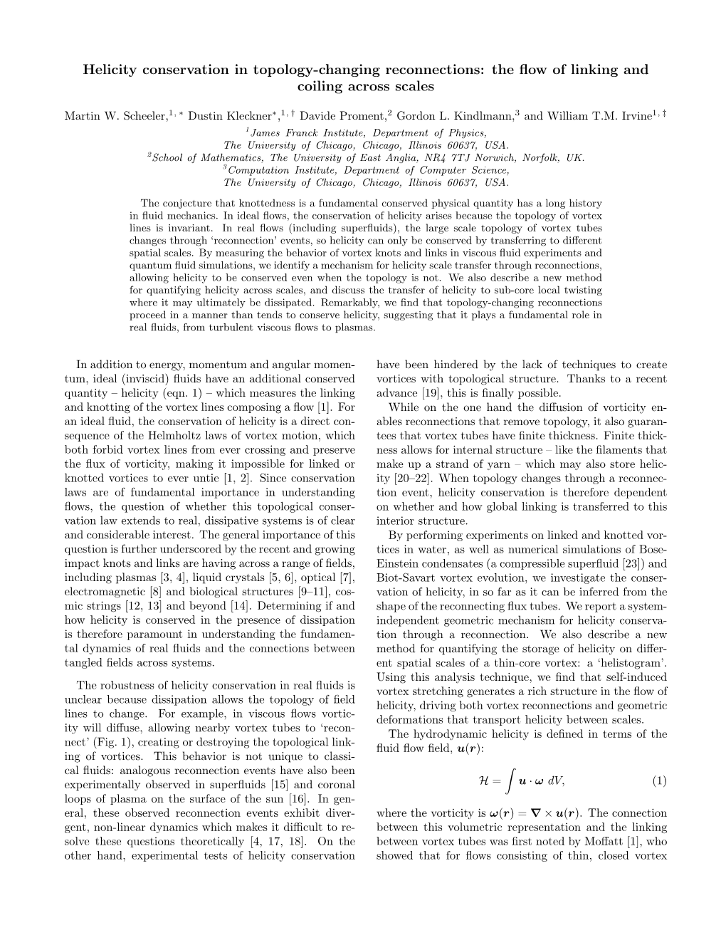 Helicity Conservation in Topology-Changing Reconnections: the Flow of Linking and Coiling Across Scales