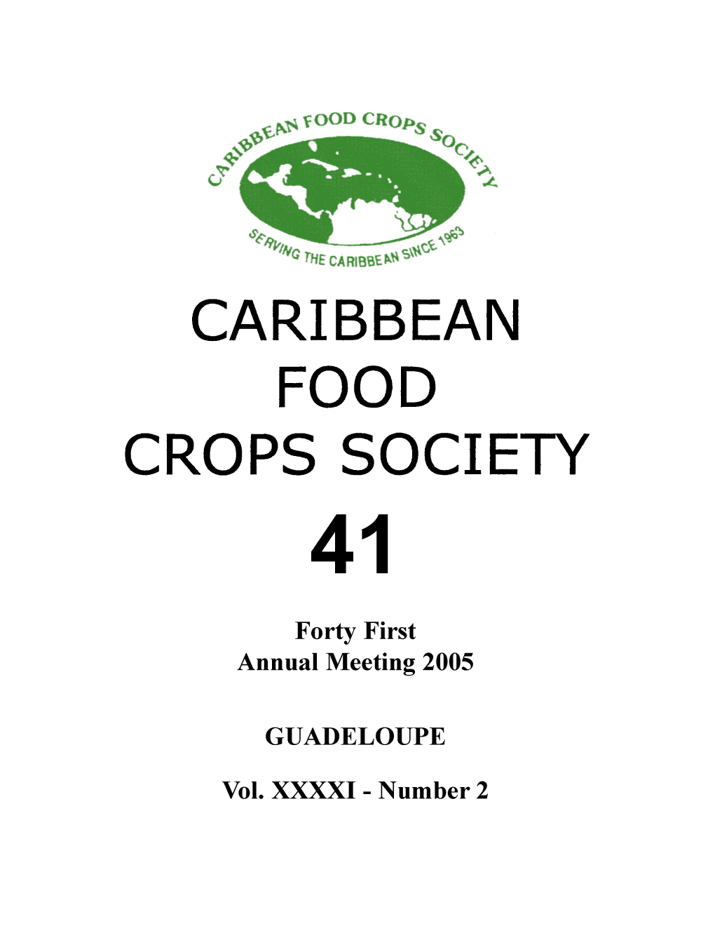 Caribbean Food Crops Society