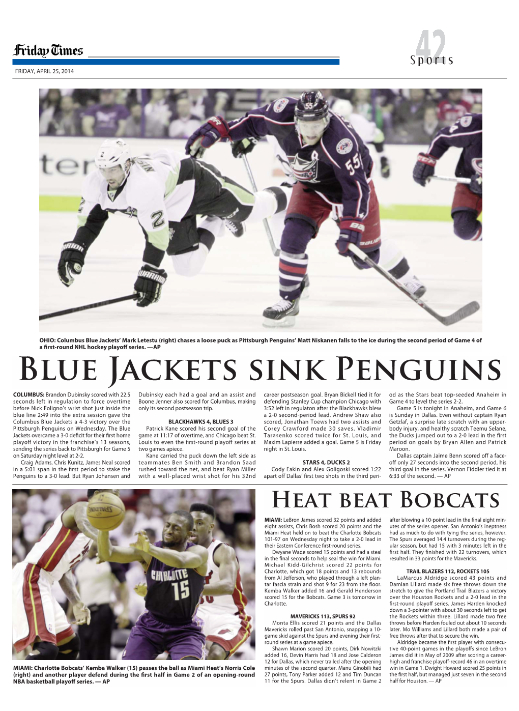 Blue Jackets Sink Penguins