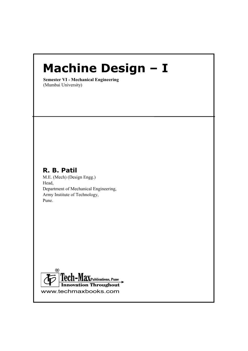 Machine Design I