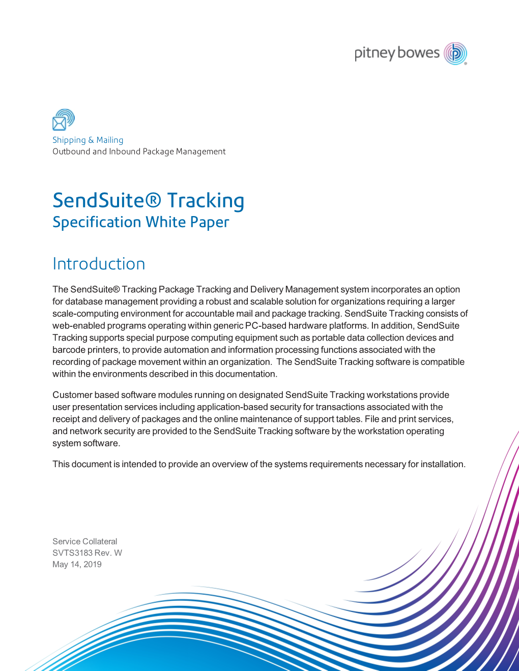 Sendsuite Tracking Technical Specifications White Paper