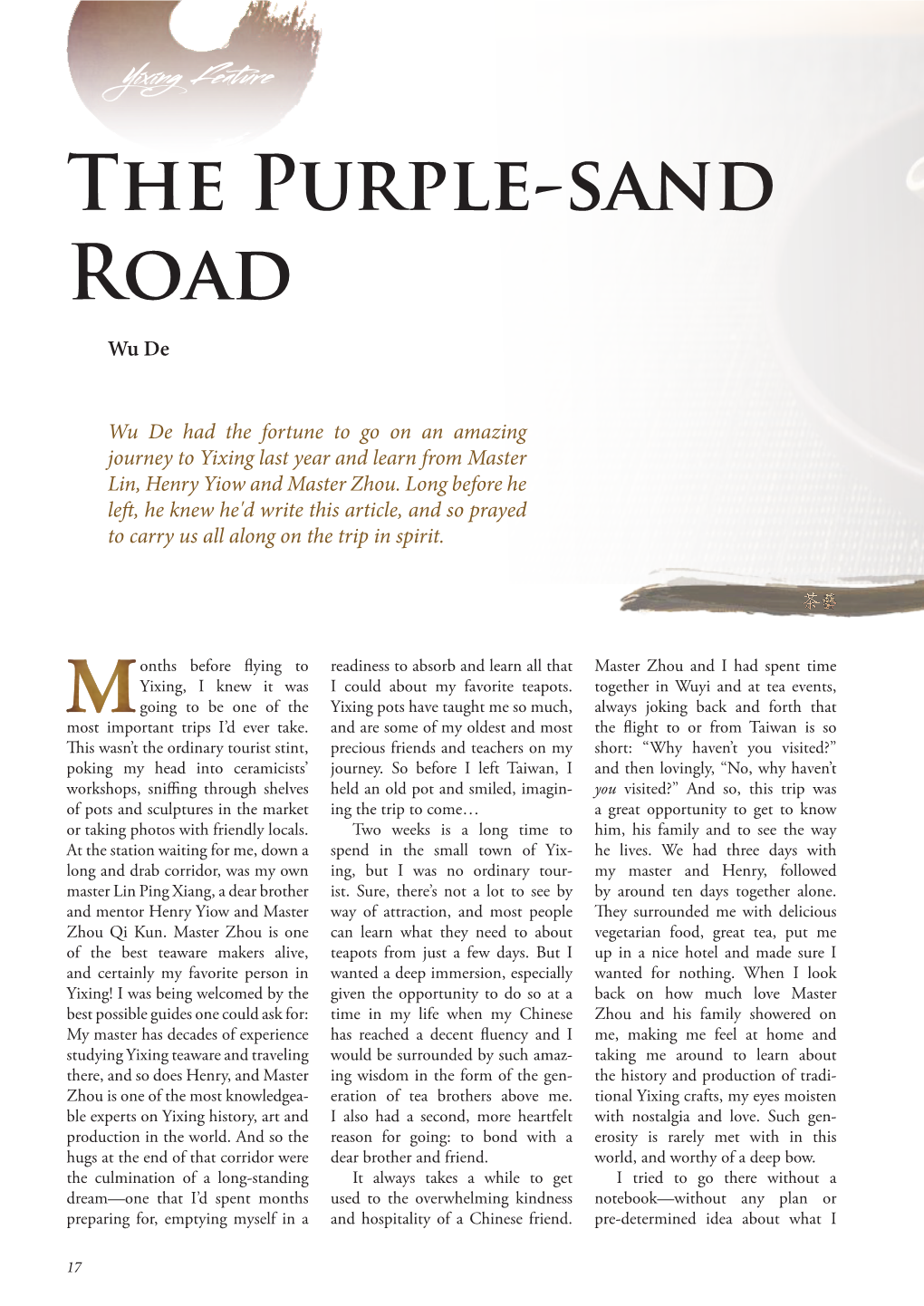 The Purple-Sand Road