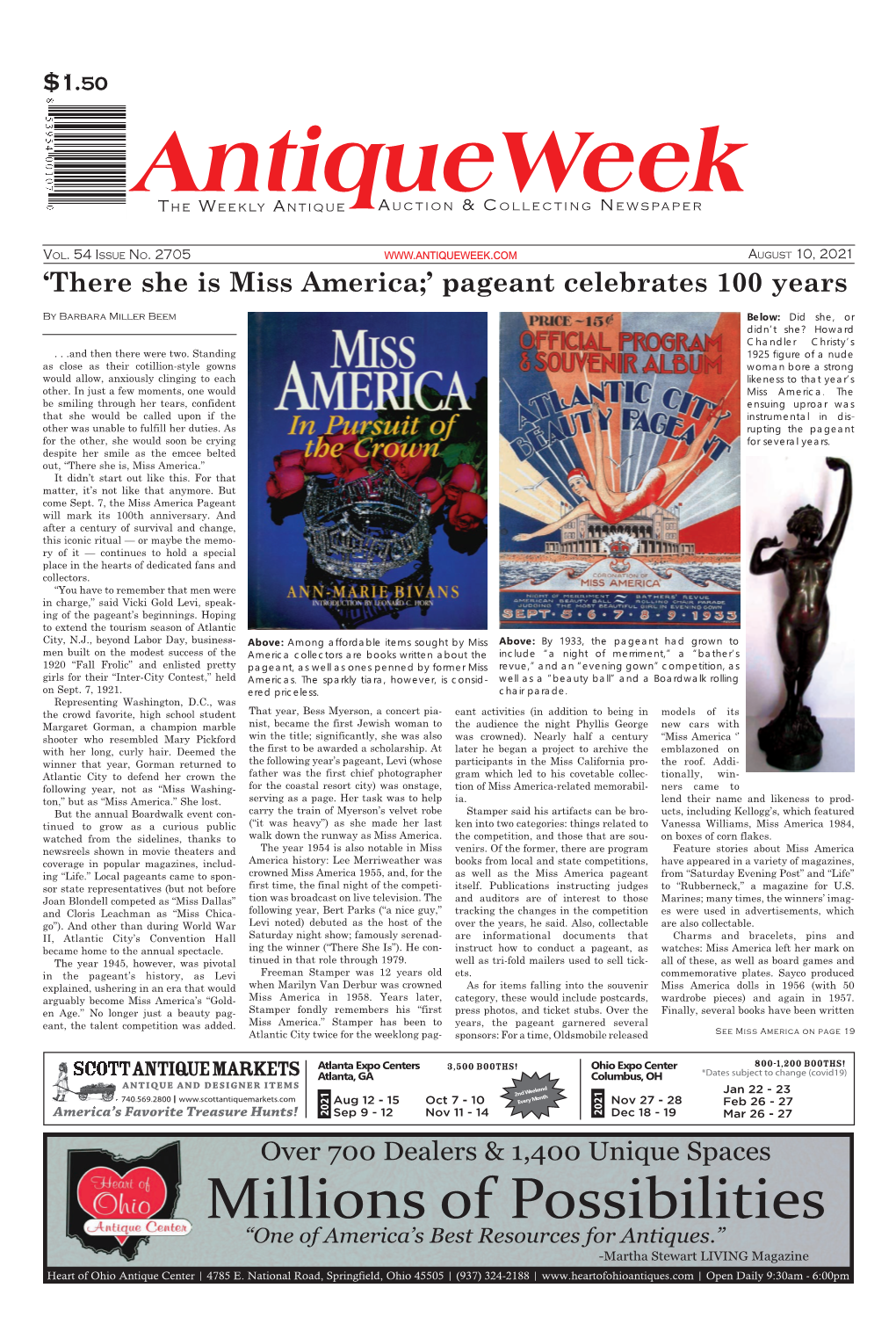 Millions of Possibilities “One of America’S Best Resources for Antiques.” -Martha Stewart LIVING Magazine Heart of Ohio Antique Center | 4785 E