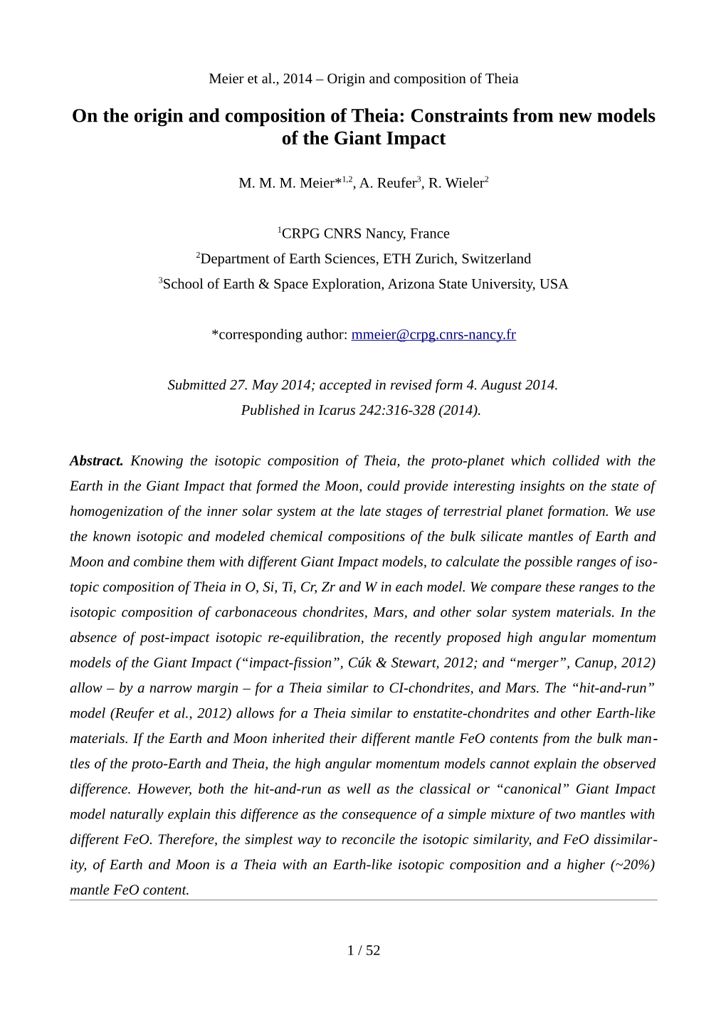 On the Origin and Composition of Theia: Constraints from New Models of the Giant Impact