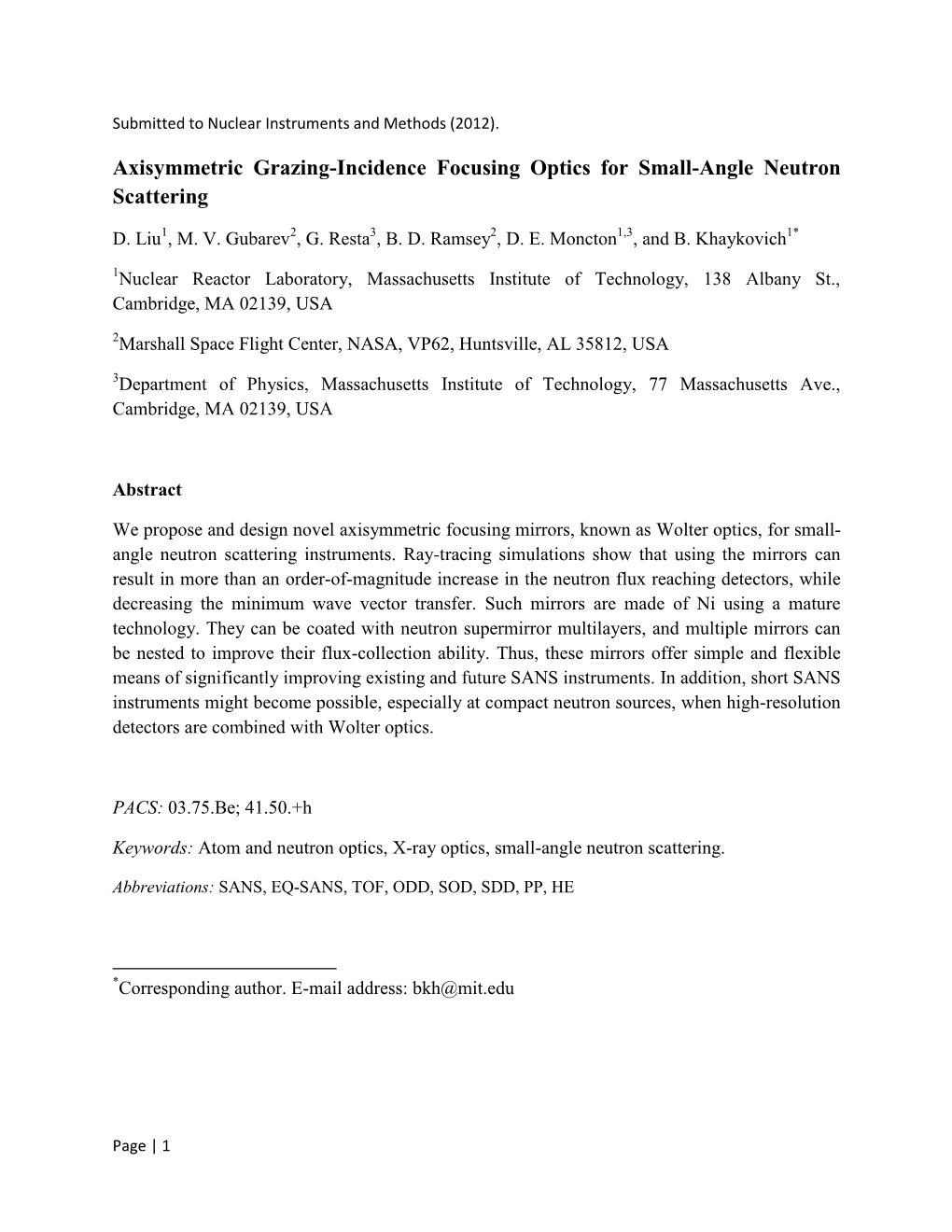 Axisymmetric Grazing-Incidence Focusing Optics for Small-Angle Neutron Scattering