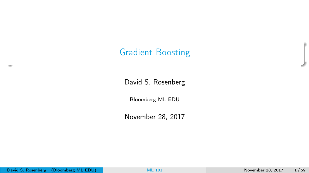 Gradient Boosting