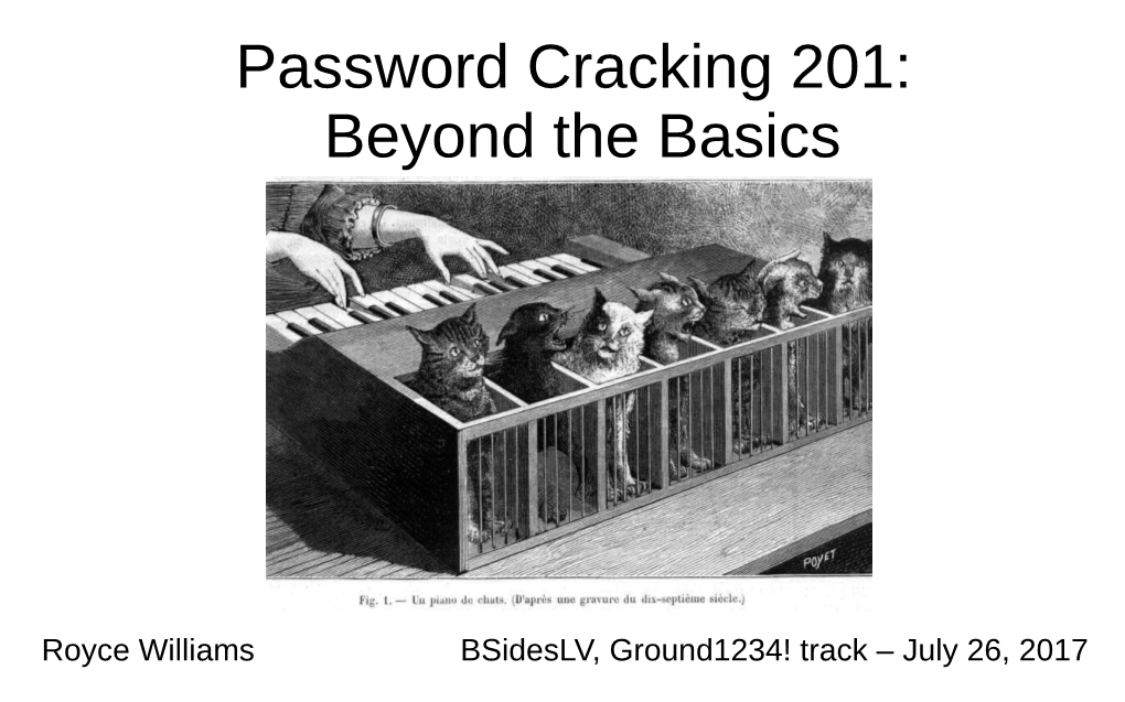 Password Cracking 201: Beyond the Basics