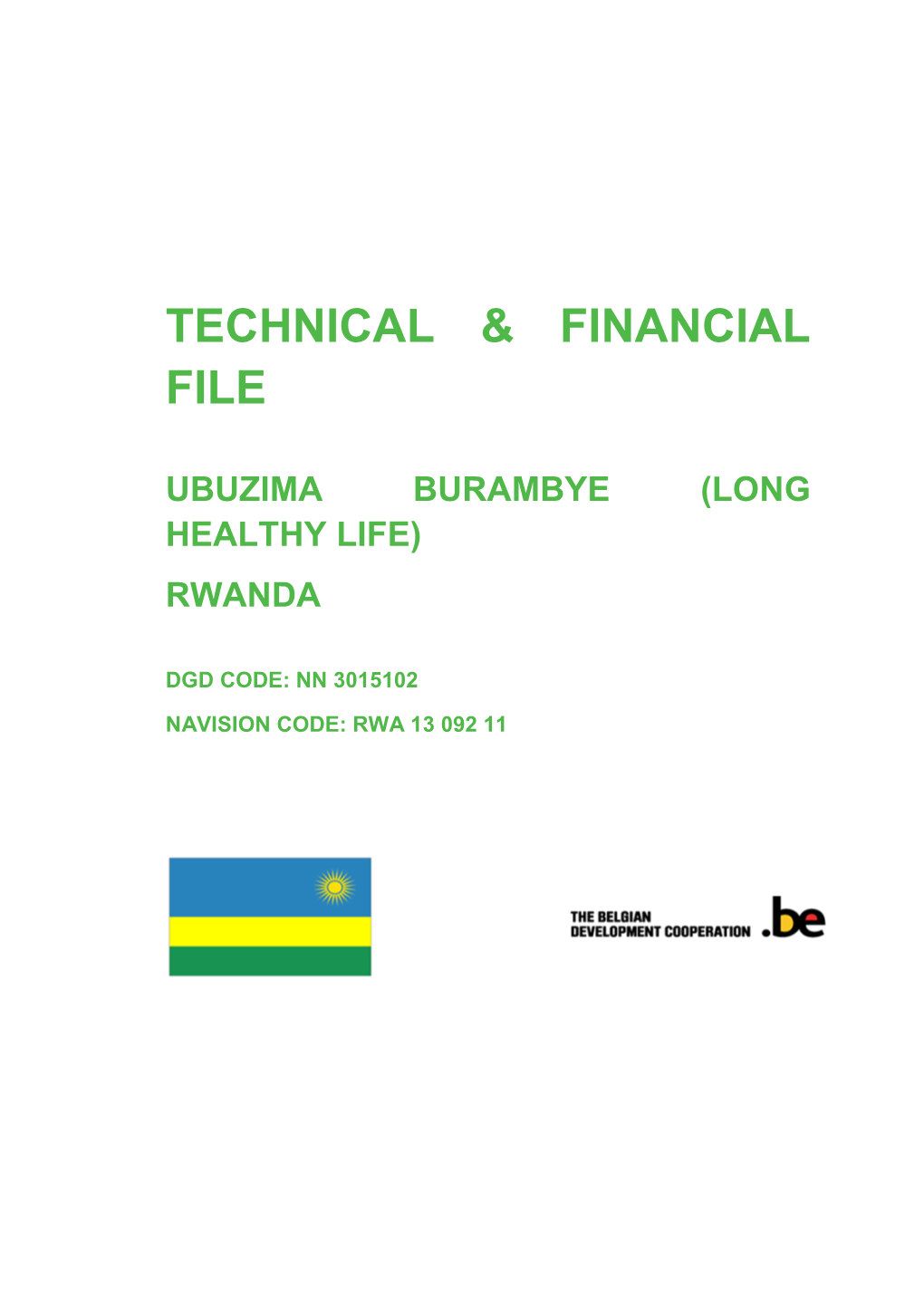 Technical & Financial File