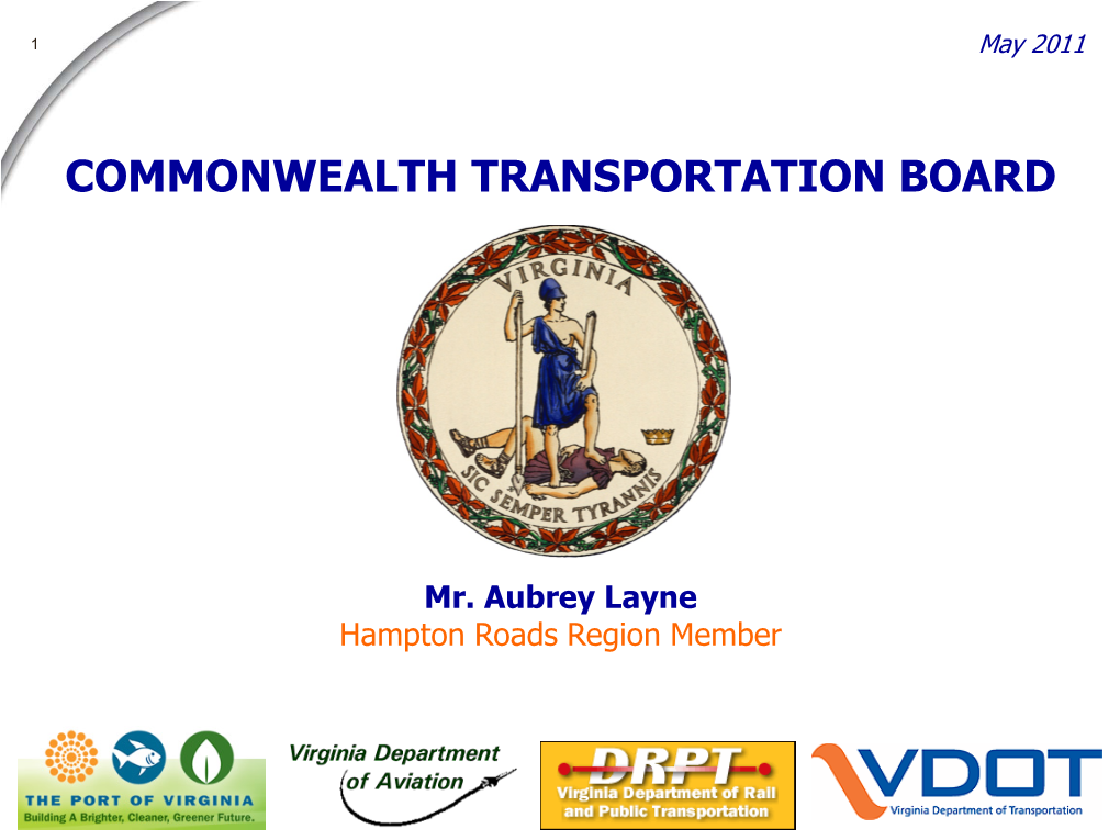 Commonwealth Transportation Board (CTB)