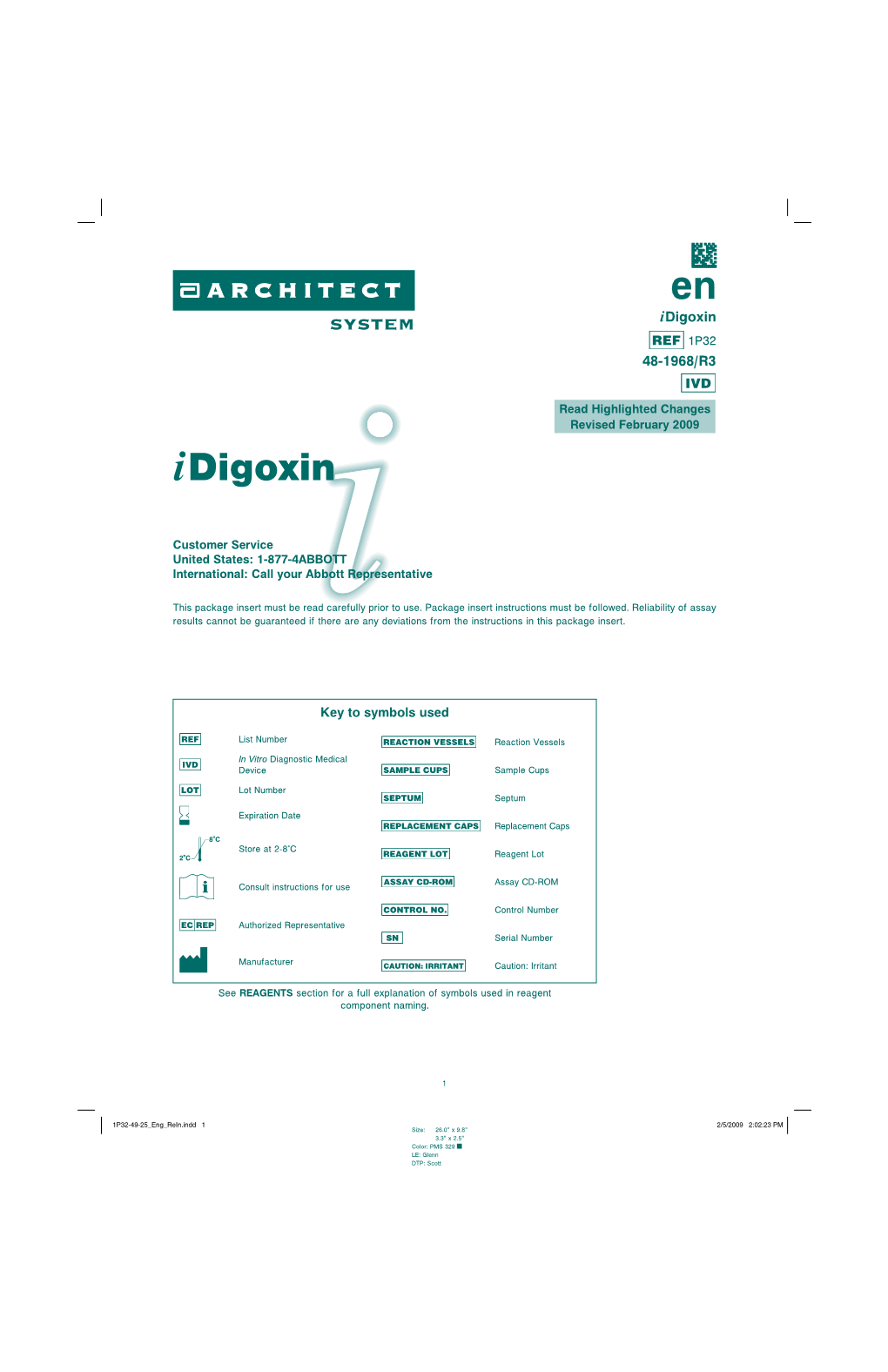 I Digoxin 1P32 48-1968/R3