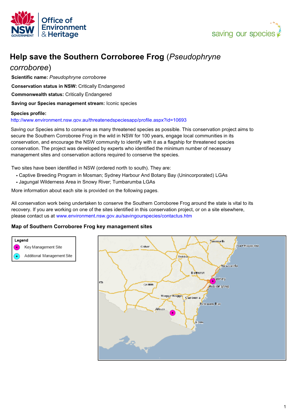 Help Save the Southern Corroboree Frog (Pseudophryne Corroboree)