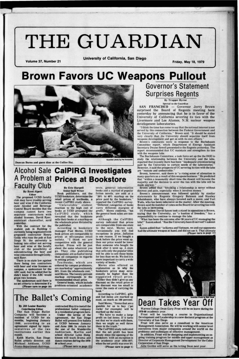 Brown Favors UC Weapons Pullout