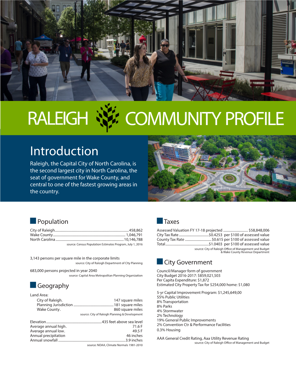 City of Raleigh Community Profile