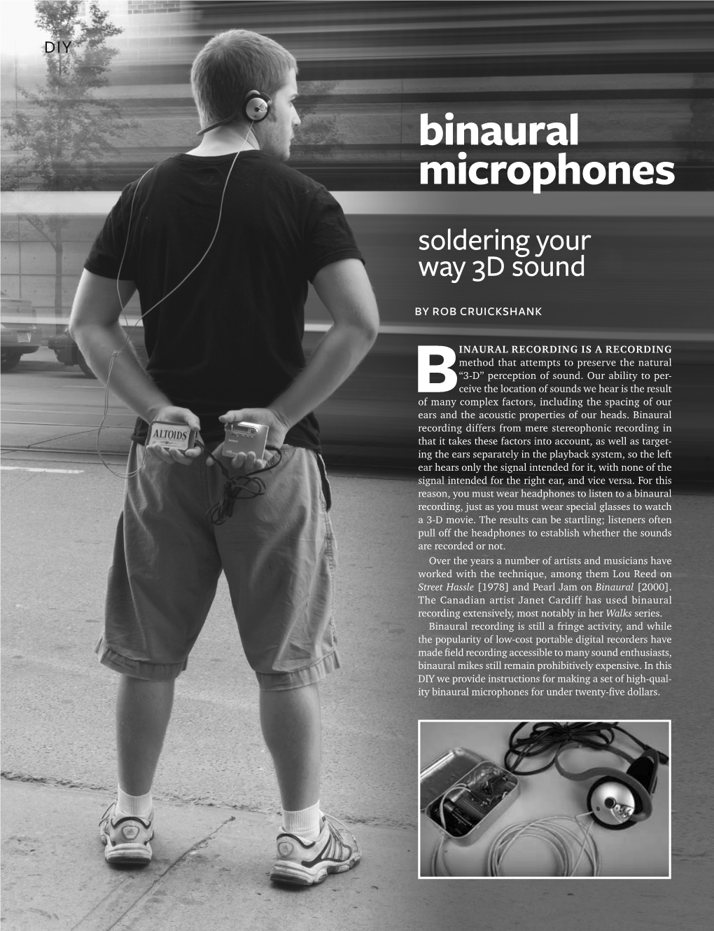 Binaural Microphones Soldering Your Way 3D Sound