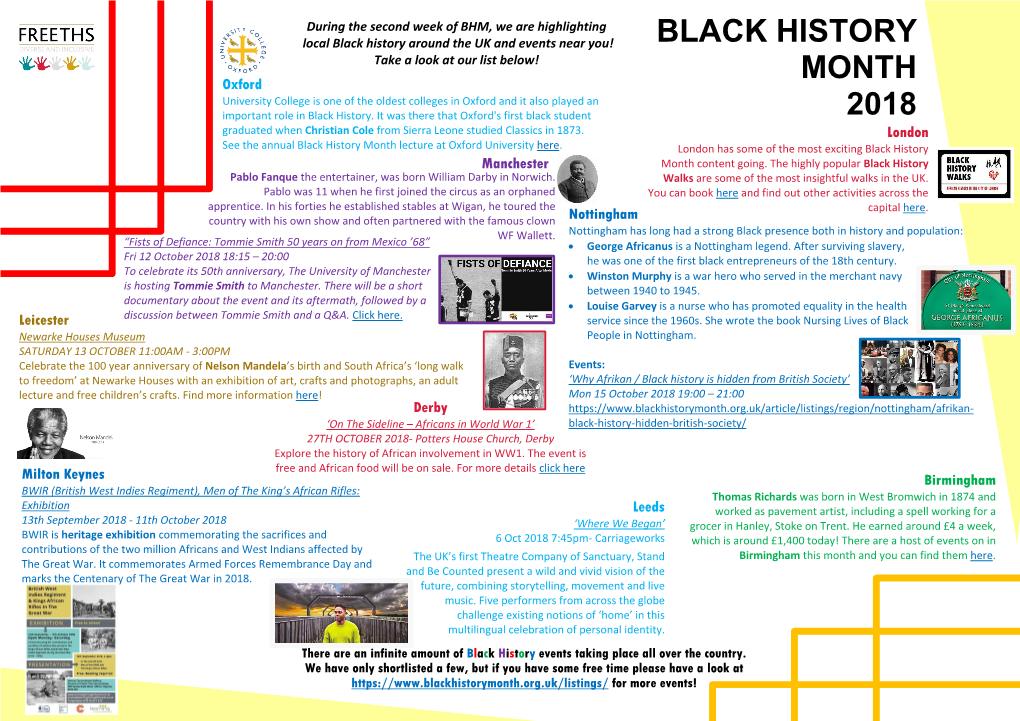 Black History Month 2018