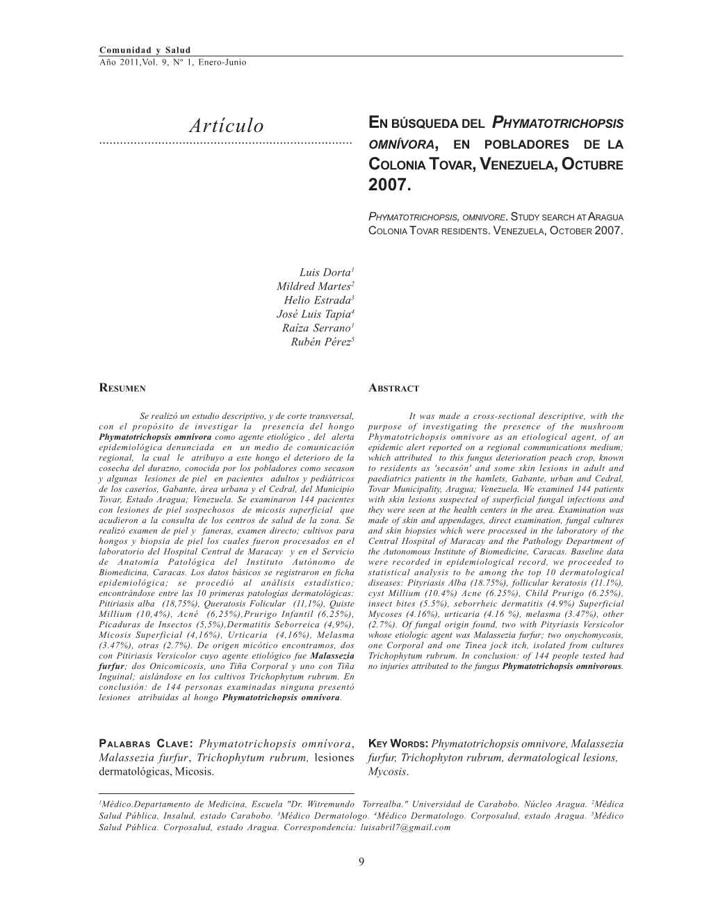 Artículo EN BÚSQUEDA DEL PHYMATOTRICHOPSIS