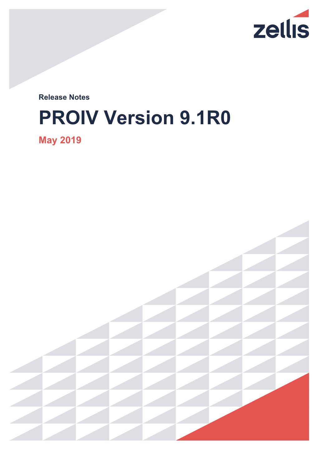 PROIV Version 9.1R0 May 2019