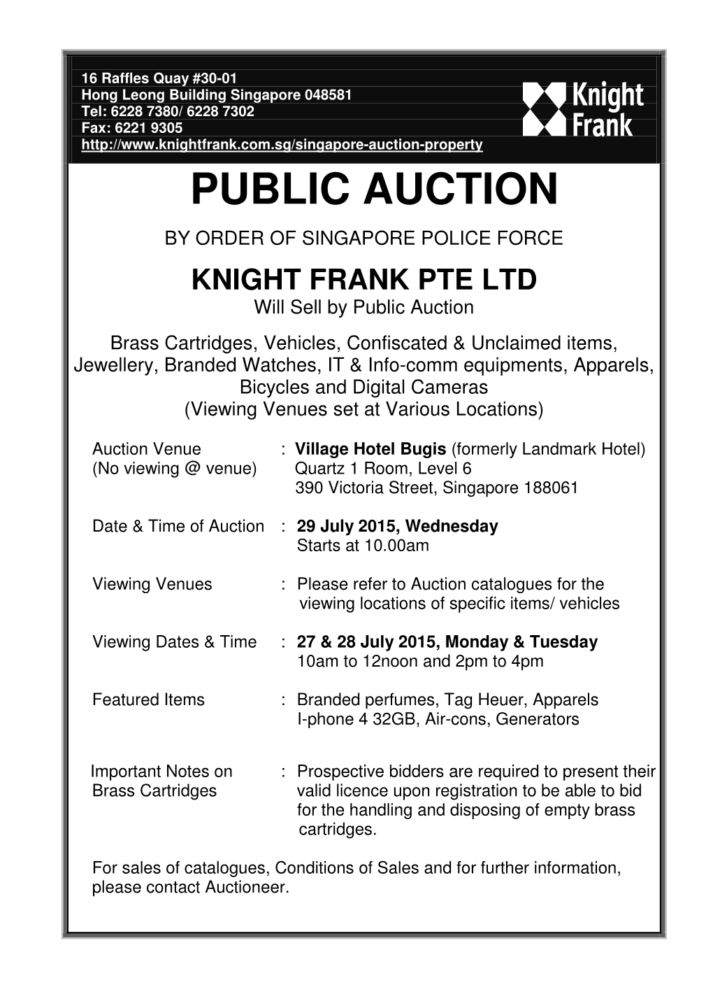 Public Auction