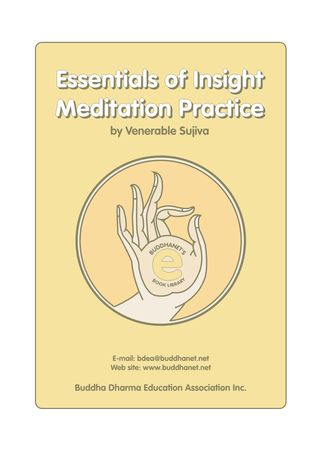 Essentials of Insight Meditation Practice a Pragmatic Approach to Vipassana