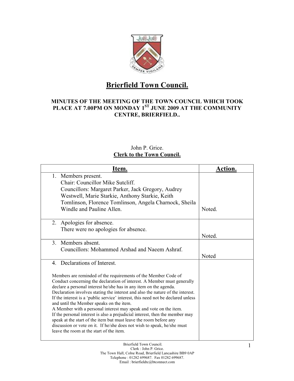 Brierfield Town Council