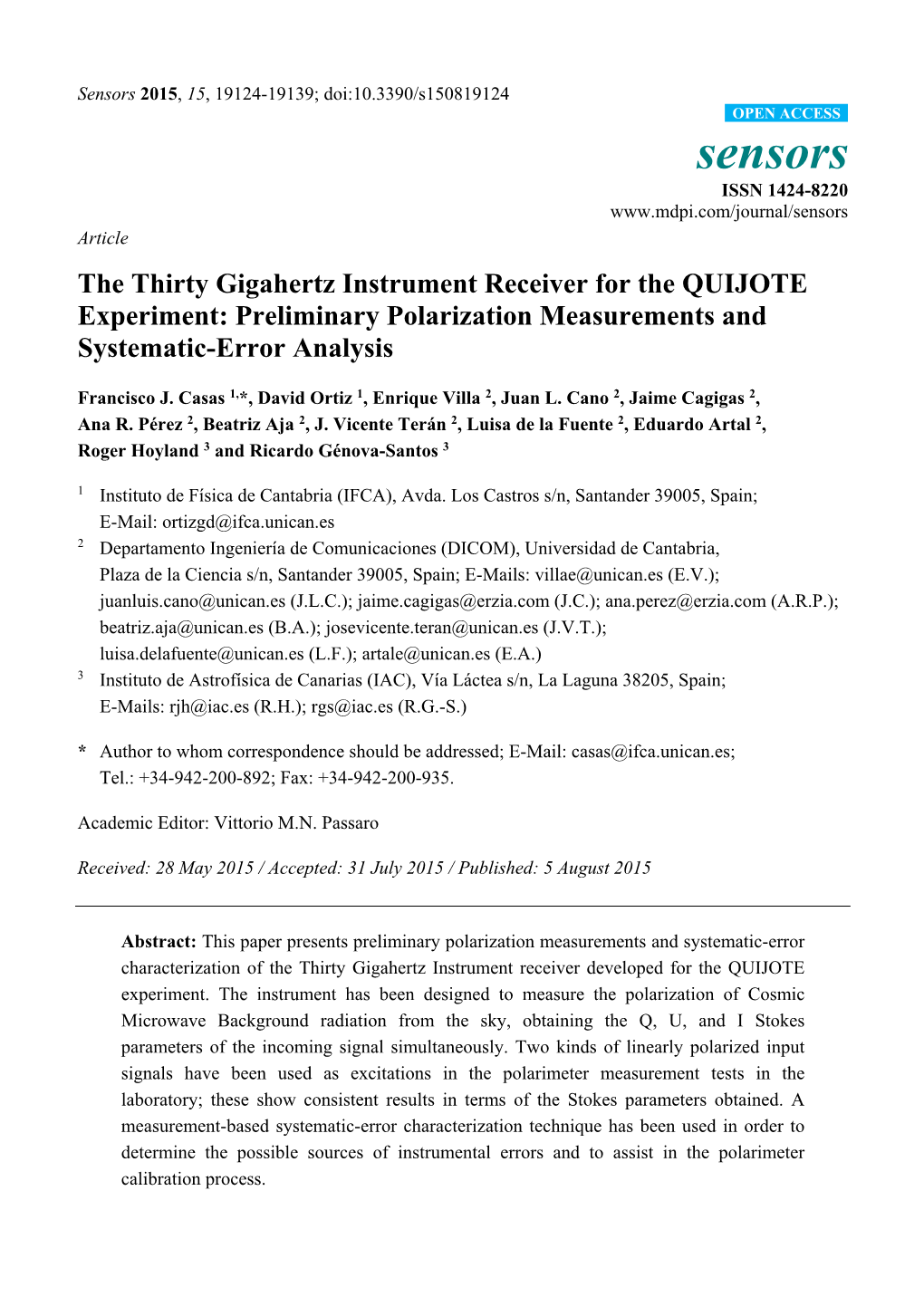 Preliminary Polarization Measurements and Systematic-Error Analysis