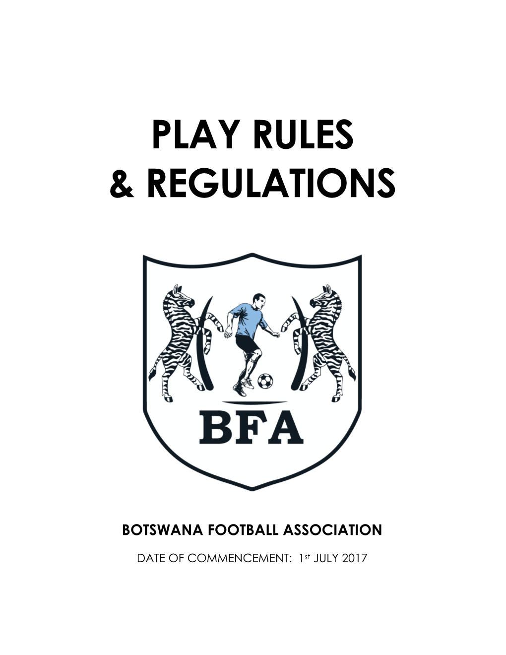 Play Rules & Regulations