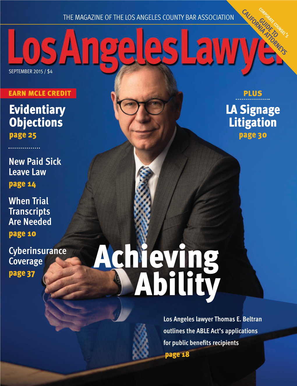 Los Angeles Lawyer September 2015