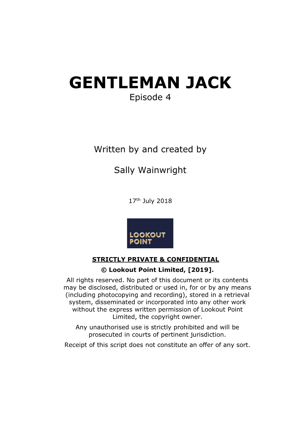 GENTLEMAN JACK Episode 4