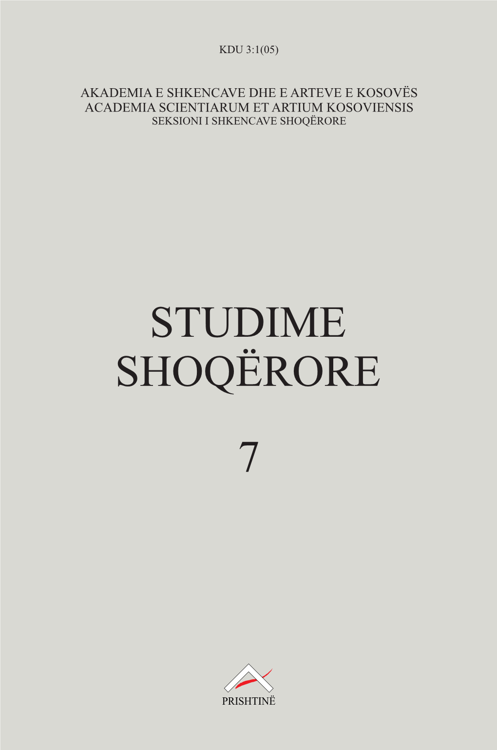 Studime Shoqërore 7