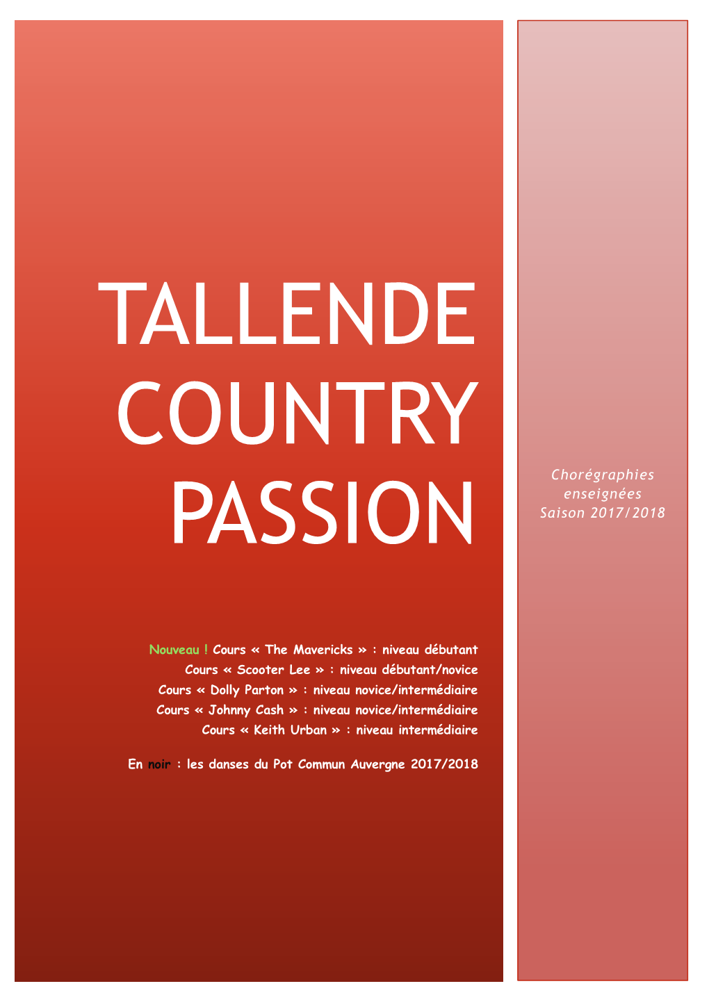 Tallende COUNTRY PASSION