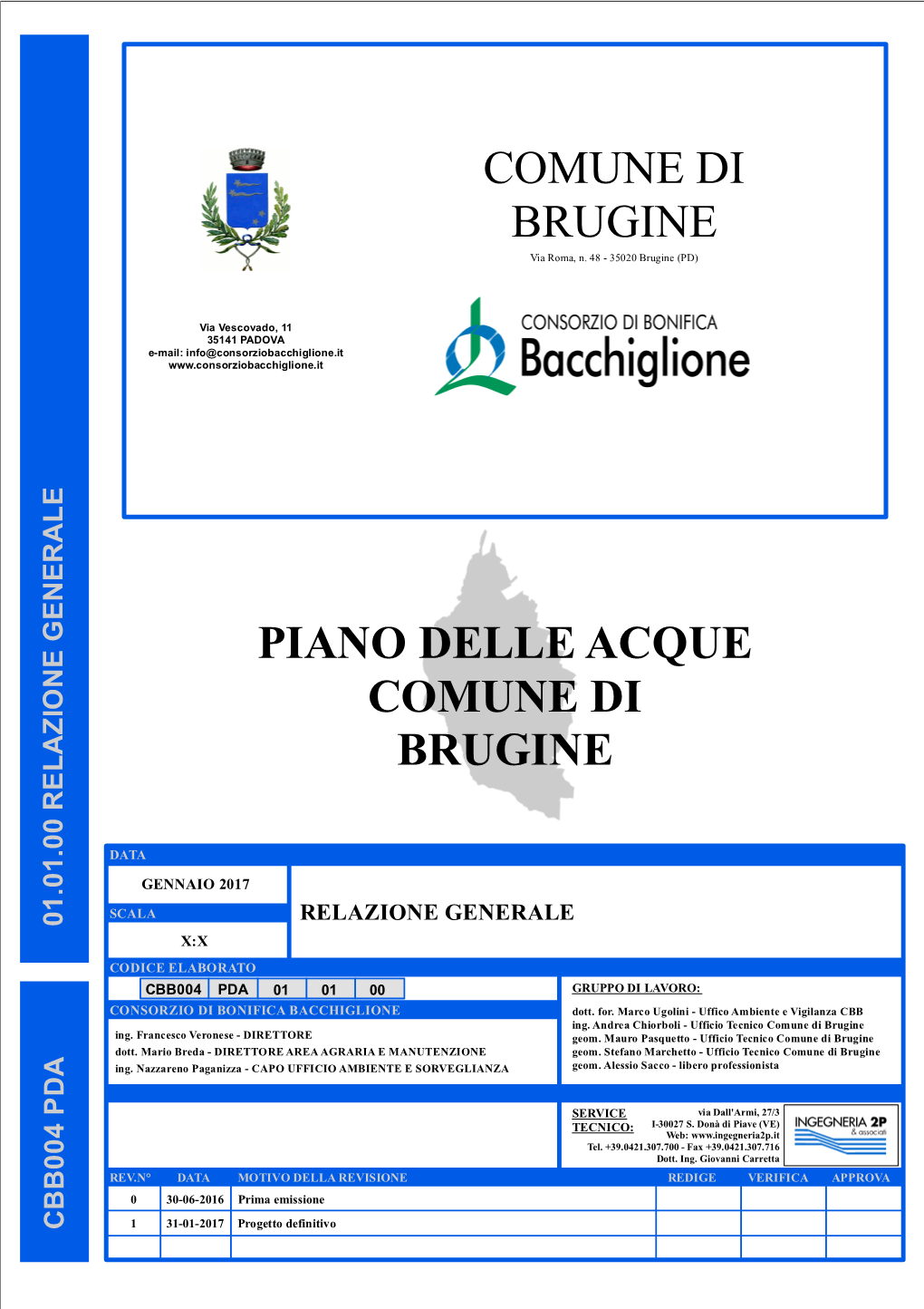 Comune Di Brugine Piano Delle Acque Comune Di Brugine