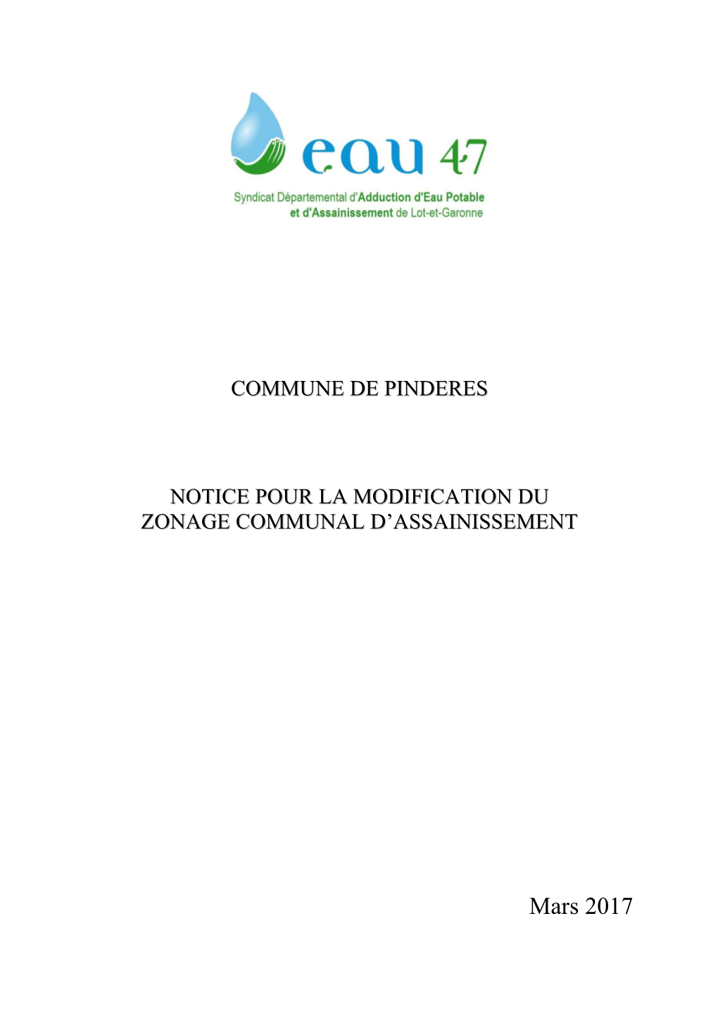 Pindères a Réalisé Un Schéma D’Assainissement