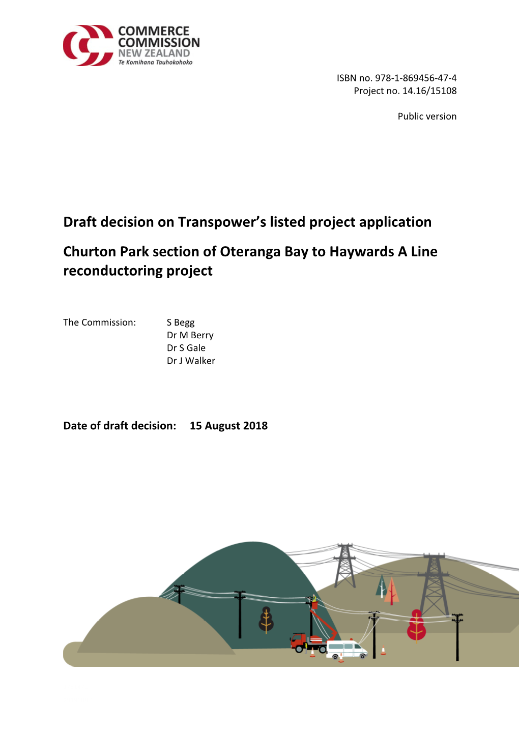 Oteranga Bay/Haywards a Line Reconductoring Listed Project