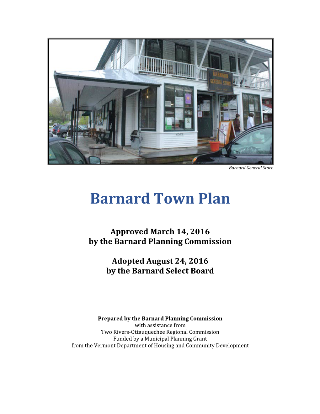 Barnard Town Plan
