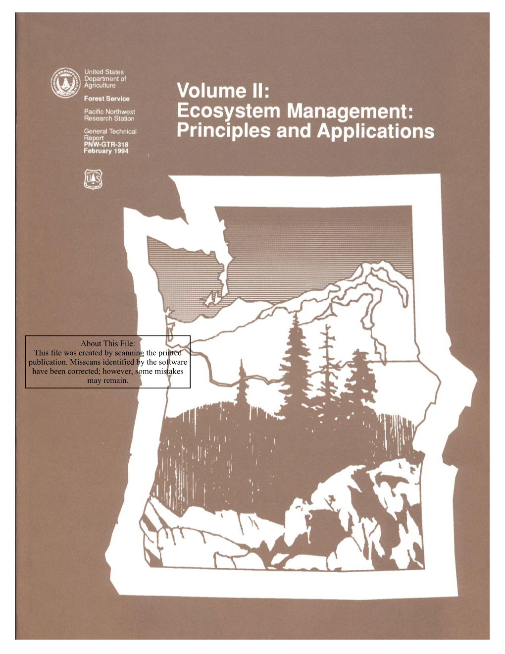 Ecosystem Management: Principles and Applications M.E
