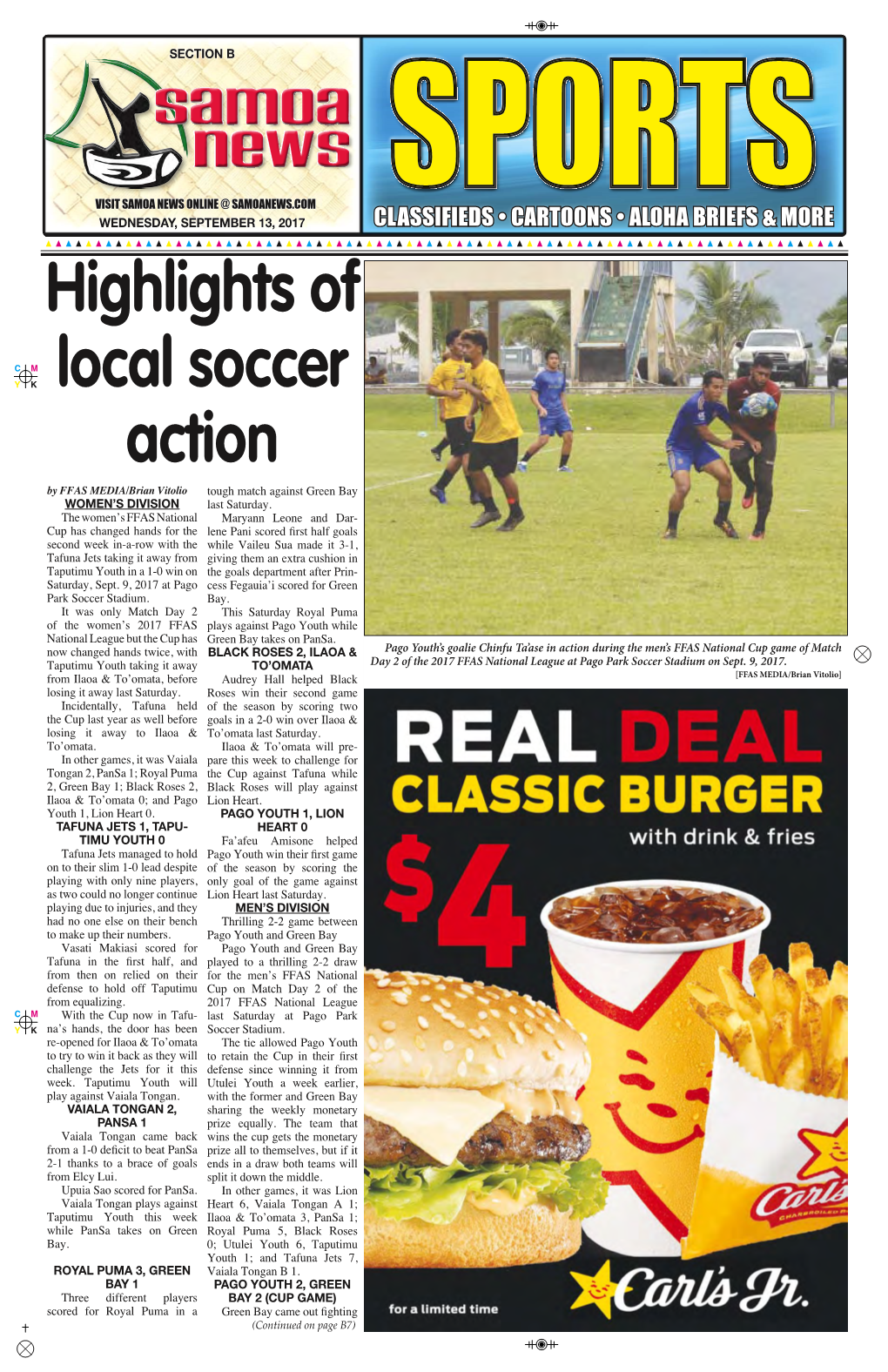 Highlights of Local Soccer Action