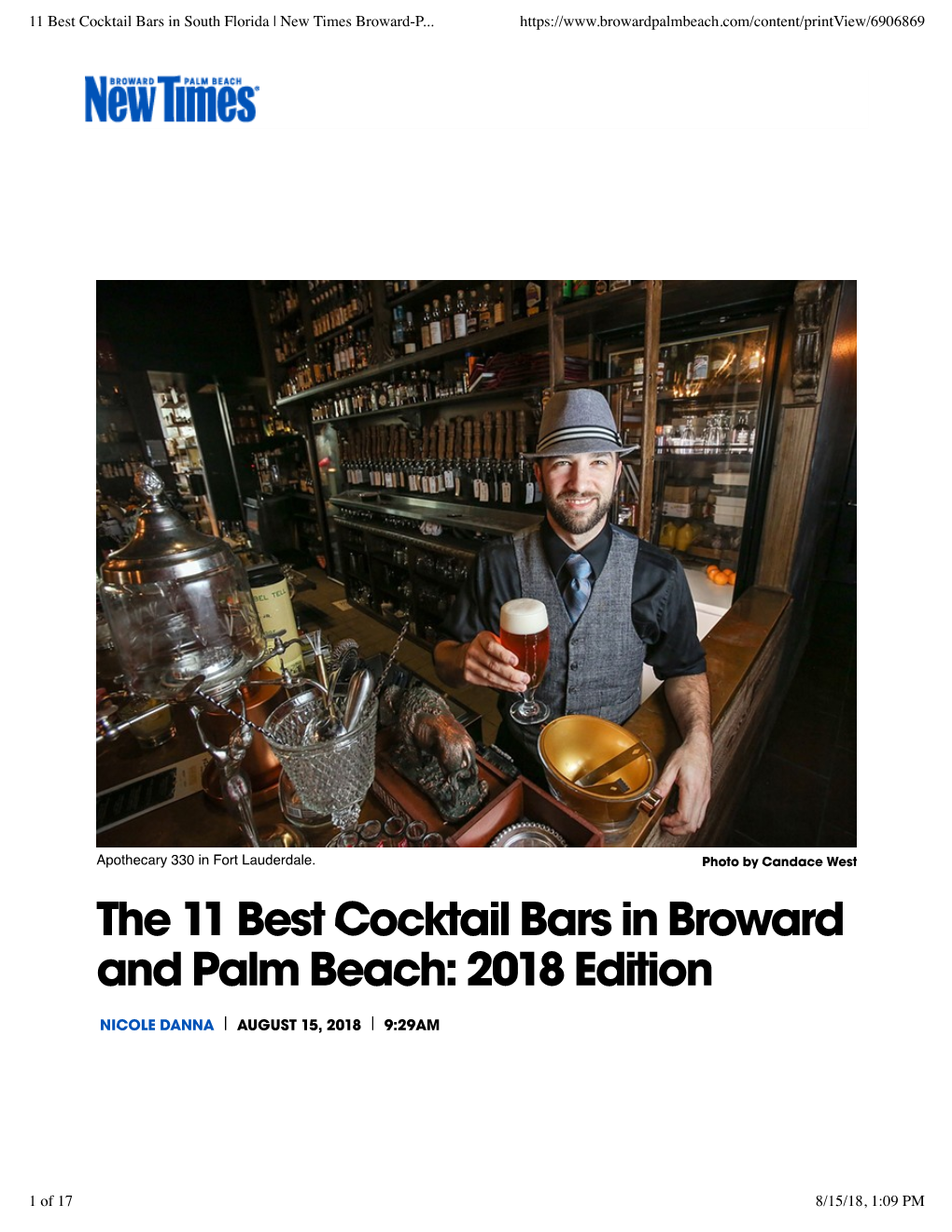 11 Best Cocktail Bars in South Florida | New Times Broward-P