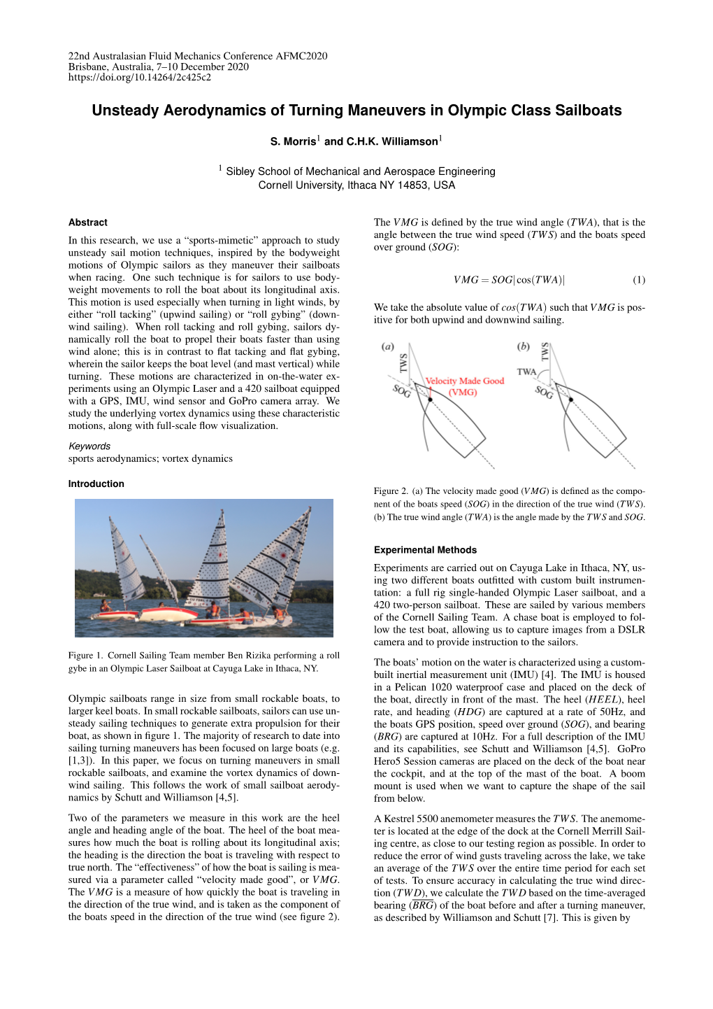 Unsteady Aerodynamics of Turning Maneuvers in Olympic Class Sailboats