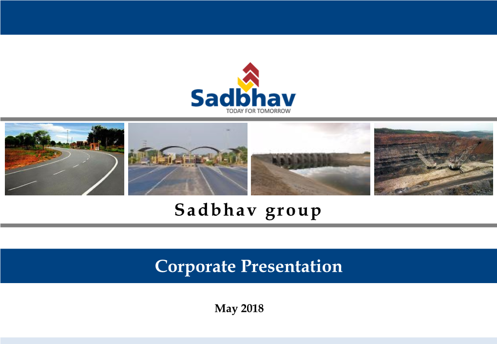 Sadbhav Group Corporate Presentation