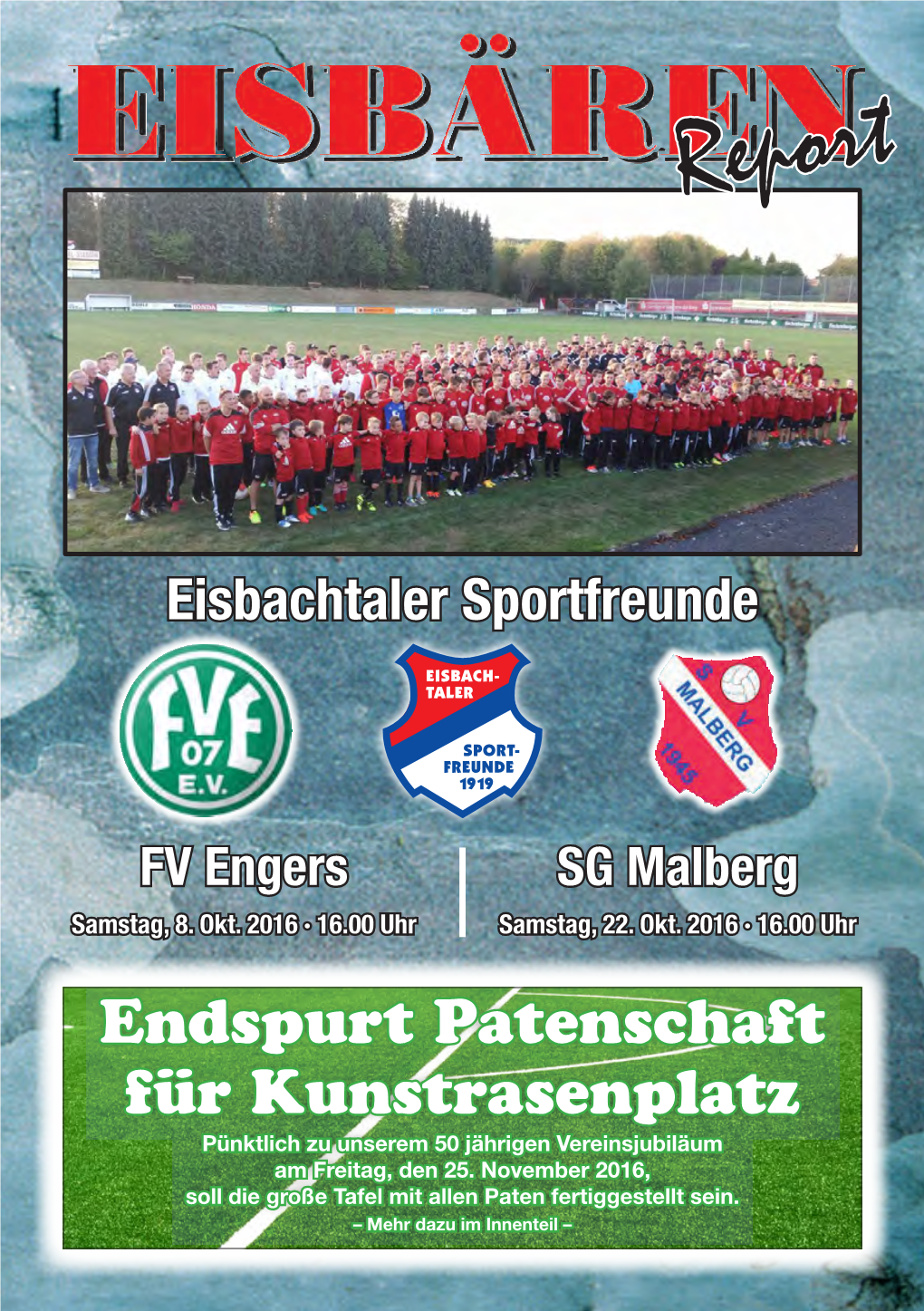 Eisbachtal, Stadionzeitung Ausgabe 3.Indd