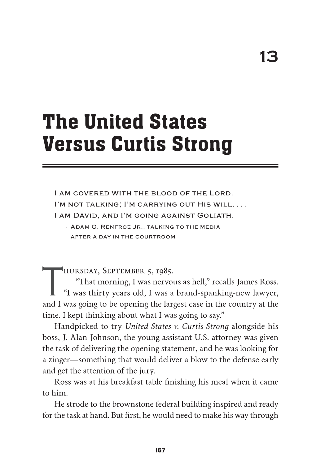 The United States Versus Curtis Strong