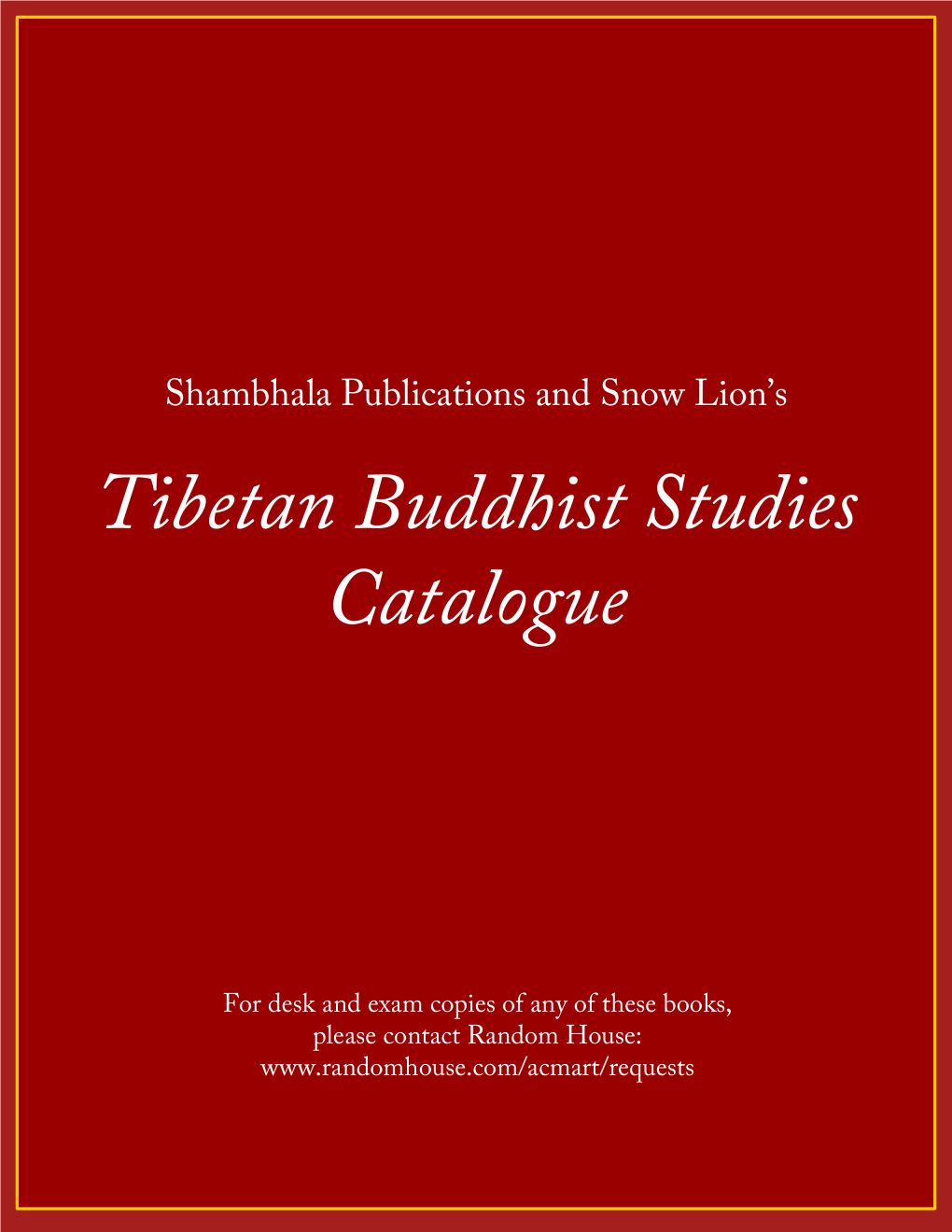 Buddhist Studies Catalogue.Pdf