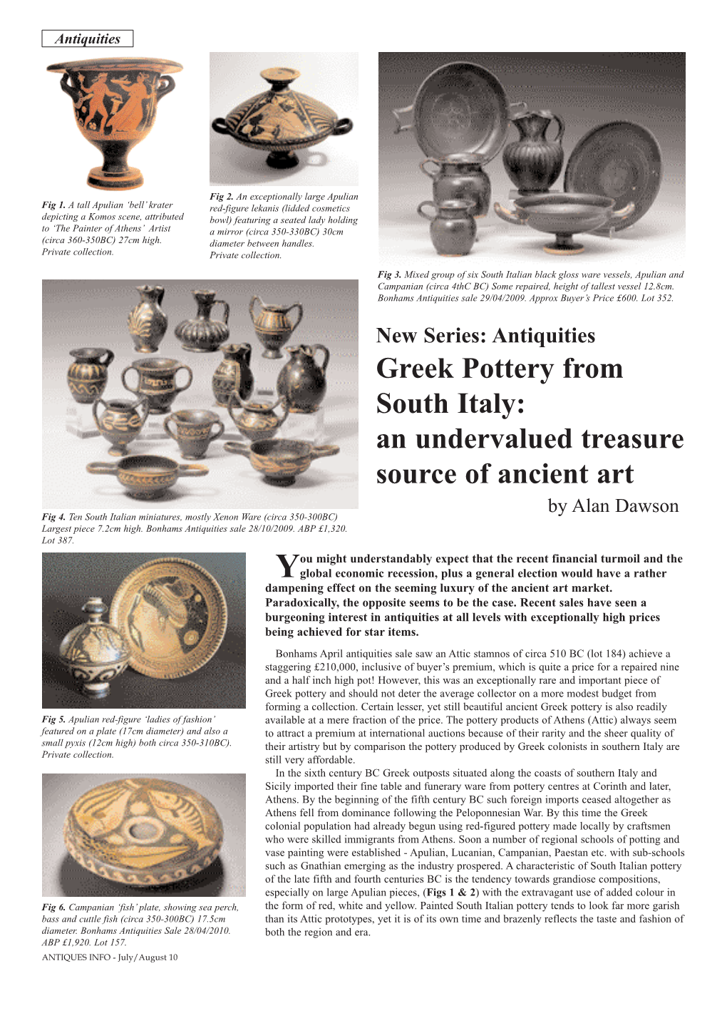 Greek Pottery from South Italy: an Undervalued Treasure Source of Ancient Art by Alan Dawson Fig 4