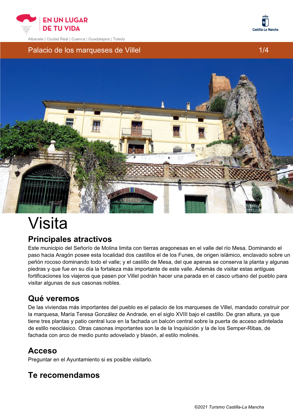 Descargar Guía De Viaje Palacio De Los Marqueses De Villel